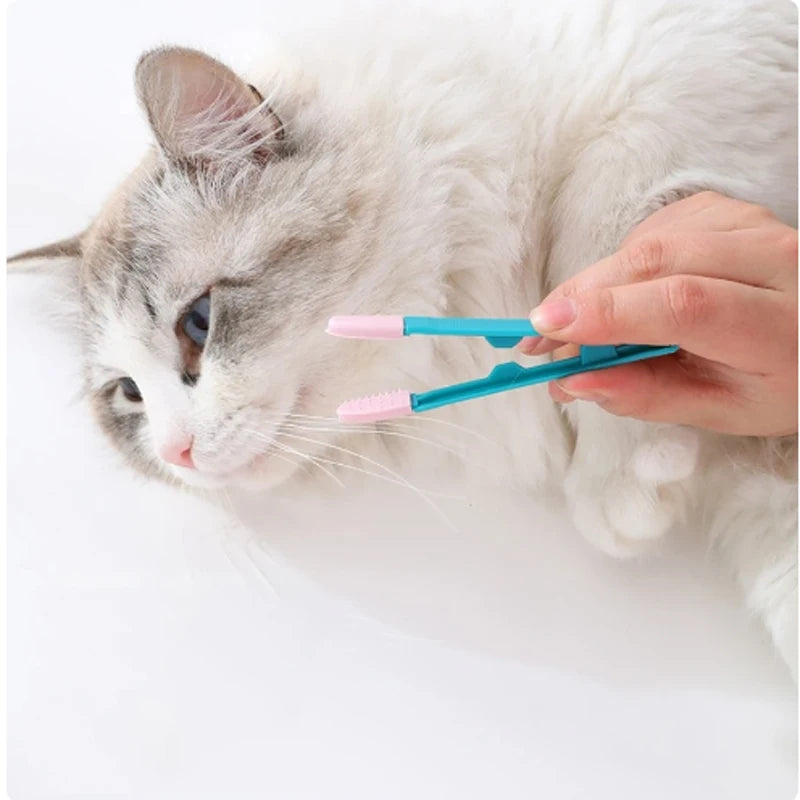 Pet Grooming Tools Cat Eyes Comb Pet Tear Stain Remover Comb Cleaning Brush for Small Cat Dog