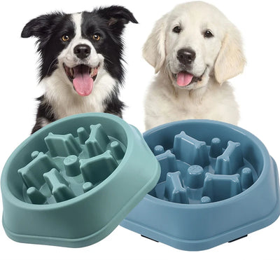 Slow Feeder Dog Bowl Anti-choking Slow Feeding Bowls for Dogs Anti-slip Pet Slow Eat Dishes Puzzle Bowls for Small Medium Dogs