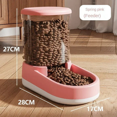 Pet Automatic Feeder Cat Food Bowl Things for Cats Puppy Bowl Feeding Watering Supplies Drinker Dog Food Storage Dispenser