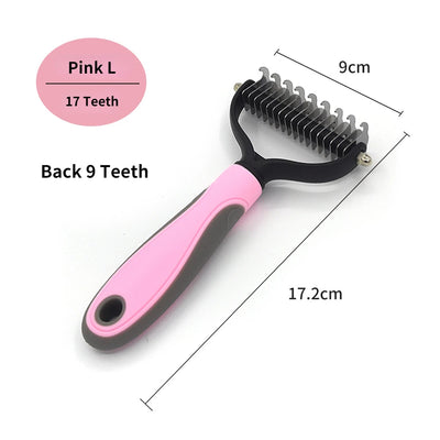 Professional Pet Deshedding Brush Dog Hair Remover Pet Fur Knot Cutter Puppy Cat Comb Brushes Dogs Grooming Shedding Supplies