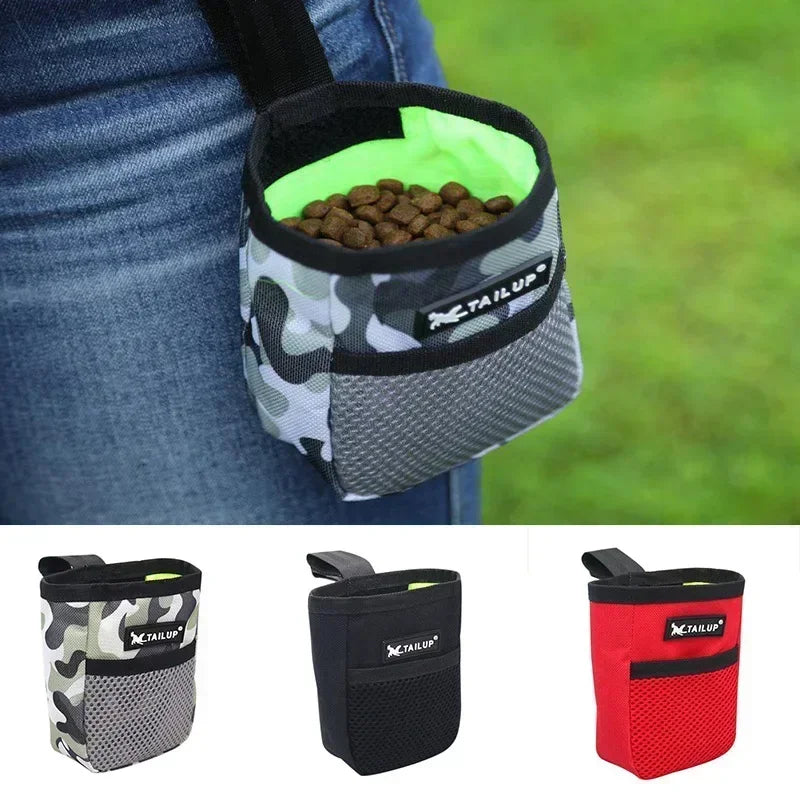 Pet Dog Pocket Snack Reward Waist Bag Puppy Training Treat Snack Bait Pet Feed Pocket Pouch Obedience Agility Pouch Food Bag