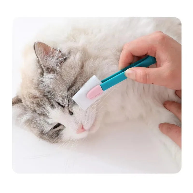 Pet Grooming Tools Cat Eyes Comb Pet Tear Stain Remover Comb Cleaning Brush for Small Cat Dog