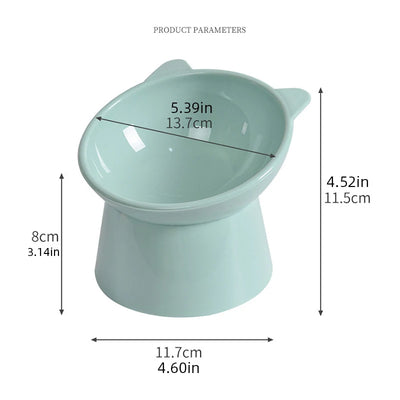 Pet Food Bowl Tilt High Bottom Neck Protector Antichoking Dog and Cat Water Bowl Antidumping Dog Feeding Supplies