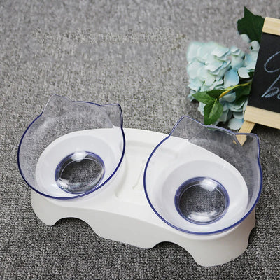 Non-Slip Double Cat Bowl Dog Bowl With Stand Pet Feeding Cat Water Bowl For Cats Food Pet Bowls For Dogs Feeder Product Supplies