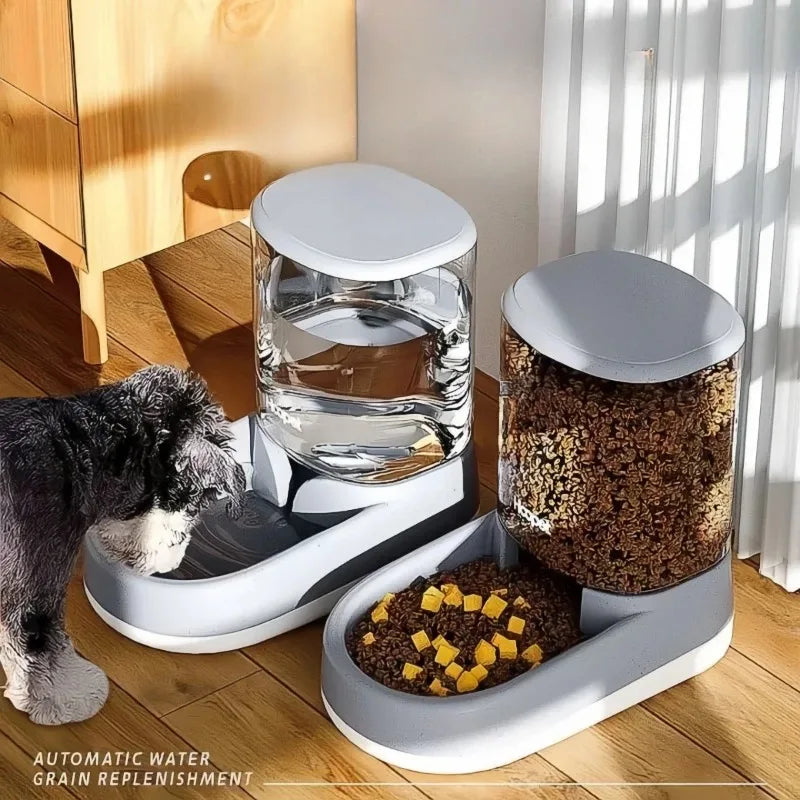 Pet Automatic Feeder Cat Food Bowl Things for Cats Puppy Bowl Feeding Watering Supplies Drinker Dog Food Storage Dispenser