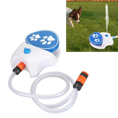 New Pet Drinking Fountain Pedal-Operated Sprinkler - Promotes Hydration, Automatic Pet Drinking System, Easy Installation