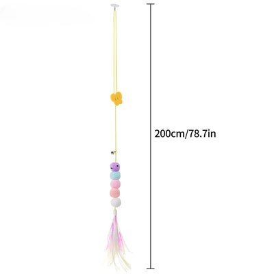 Interactive Cat Toy Hanging Simulation Cat Toy Funny Self-hey Interactive Toy for Kitten Playing Teaser Wand Toy Cat Supplies