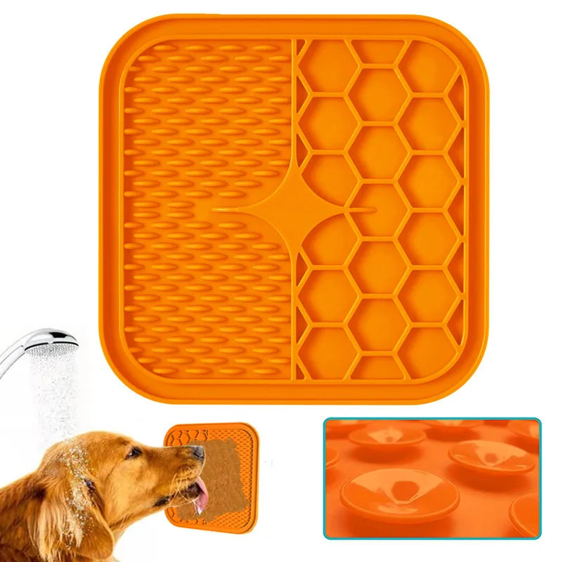 Suitable for pets weighing less than 3 kilograms Mat Cats Slow Food Bowls Suction Cup Feeding Food Silicone Lick，product small