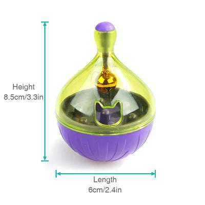 Pet Cat Fun Bowl Feeding Toys Dog Tumbler Feeder Puppy Kitten Shaking Leakage Food Ball Container Exercise Training Toys