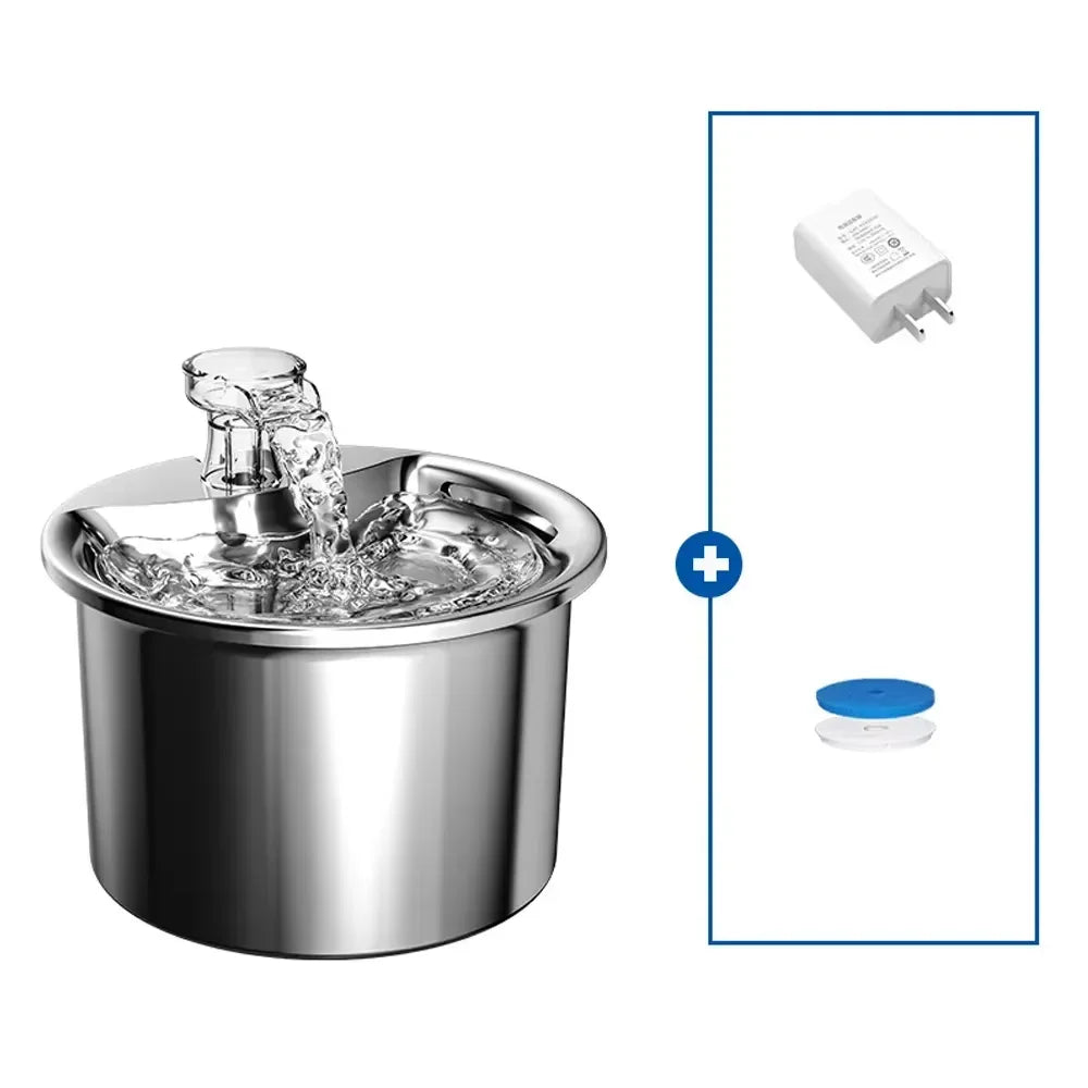 304 Stainless Steel Best Detachable Design Encouraging Hydration Pet Water Dispenser With Sensor Cat Dog Water Dispenser