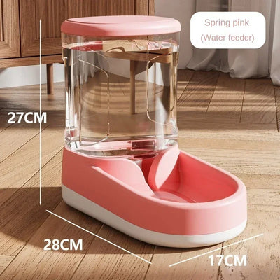 Pet Automatic Feeder Cat Food Bowl Things for Cats Puppy Bowl Feeding Watering Supplies Drinker Dog Food Storage Dispenser