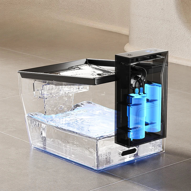 Automatic Cat Water Dispenser Wireless Circulating Pet Fountain Convenient Safe Hydration Solution Replaceable Filter Element