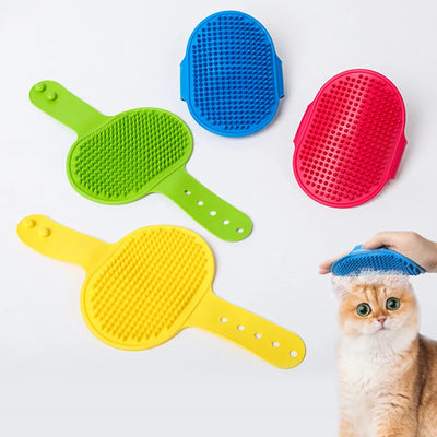 1PC Soft Rubber Dog Brush Comb Cat Bath Brush Rubber Glove Hair Fur Grooming Massage Brush For Dog Cats Pet Bath Supplies