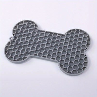 1PC Dog Slow Food Pad Bone Silicone Pet Licking Pad Mat Placemats Pet Supplies