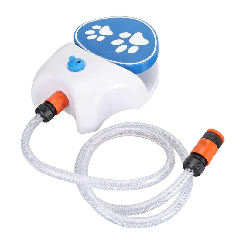 New Pet Drinking Fountain Pedal-Operated Sprinkler - Promotes Hydration, Automatic Pet Drinking System, Easy Installation