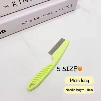 1/2pc Pet Hair Shedding Comb Stainless Steel Flea Comb for Cat Dog Pet Comfort Flea Hair Grooming Comb Dog Brush Grooming Tools