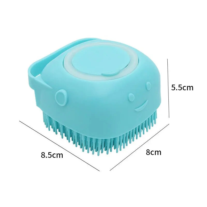 Silicone Pet Bath Brush Dog Cat Bath Soft Safety Massage Brush Puppy Comb Grooming Bathing Pet Accessories Tools Products