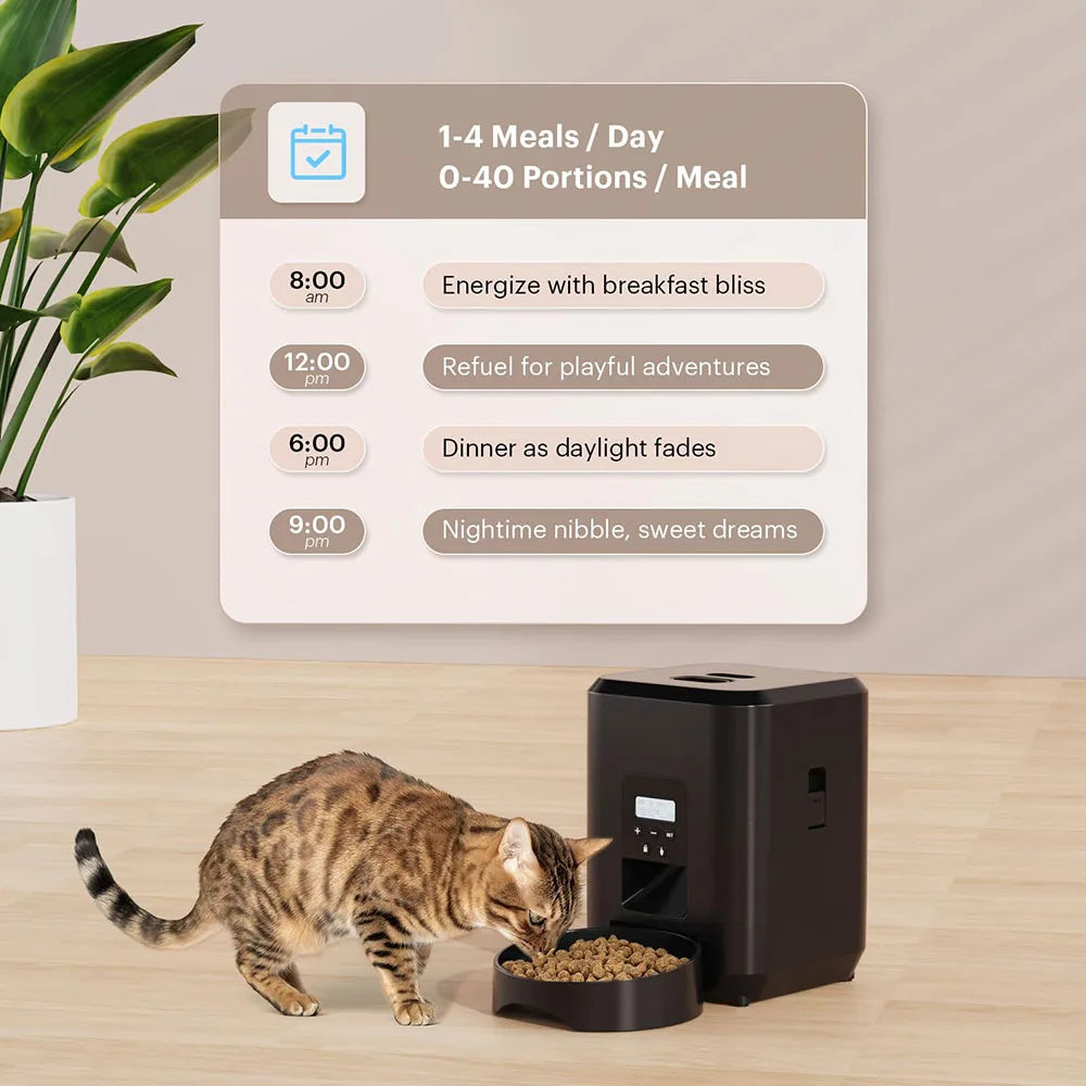 2l Button USB Automatic Pet Feeder Smart Cat Feeder Dog Slow Food Dispenser with Voice Timing Pet Feeding pet Supplie Food Bowl