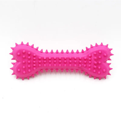 1PC Pet Chew Toy Soft Rubber Bite-resistance Bone Shape Teeth Grinding Chewing Toys for Small Dogs Training Pet Supplies