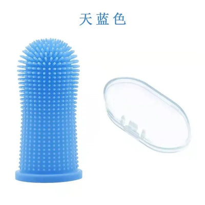 Dog Super Soft Pet Finger Toothbrush Teeth Cleaning Bad Breath Care Nontoxic Silicone Tooth Brush Tool Dog Cat Cleaning Supplies