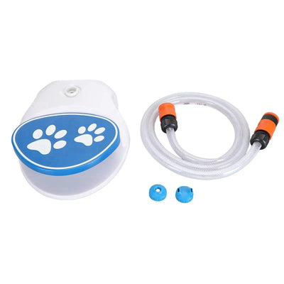 New Pet Drinking Fountain Pedal-Operated Sprinkler - Promotes Hydration, Automatic Pet Drinking System, Easy Installation