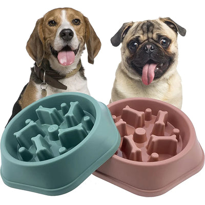 Slow Feeder Dog Bowl Anti-choking Slow Feeding Bowls for Dogs Anti-slip Pet Slow Eat Dishes Puzzle Bowls for Small Medium Dogs