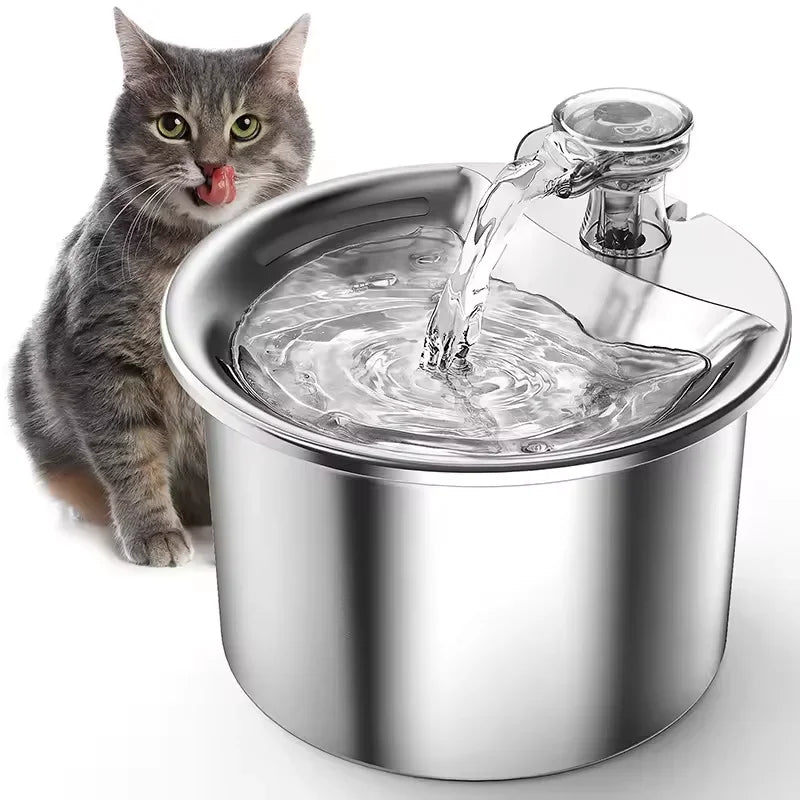 304 Stainless Steel Best Detachable Design Encouraging Hydration Pet Water Dispenser With Sensor Cat Dog Water Dispenser