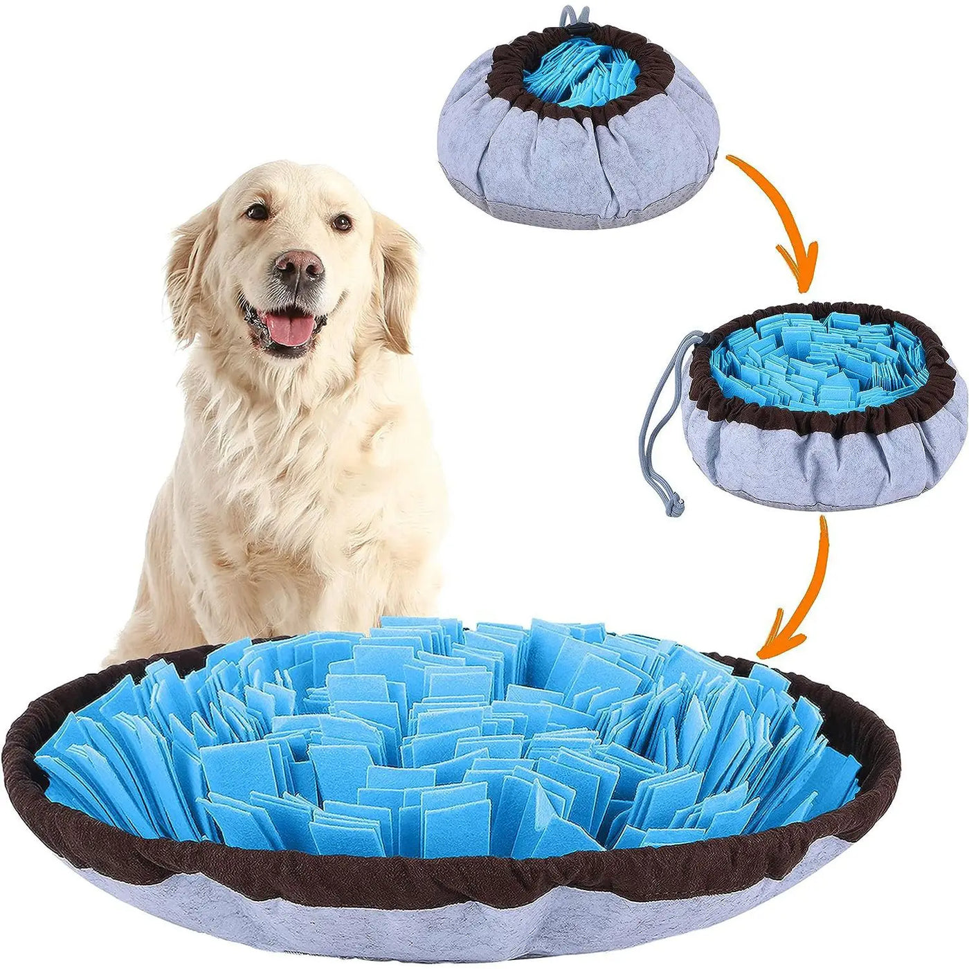 Washable Felt Pet Sniffing Pad Foldable Dog Slow Feeding Mat Toy Dog Training Snuff mat